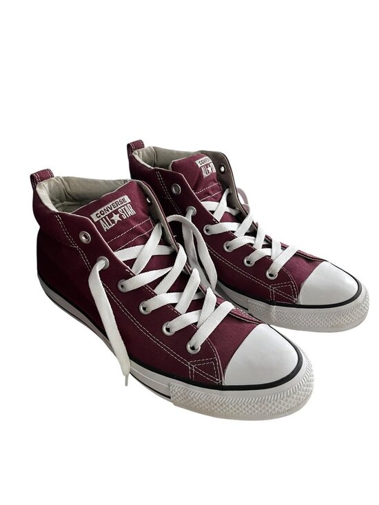 Converse Chuck Taylor All Star High Top Shoes Burgundy Canvas Mens 10 Womens 12 main image 4